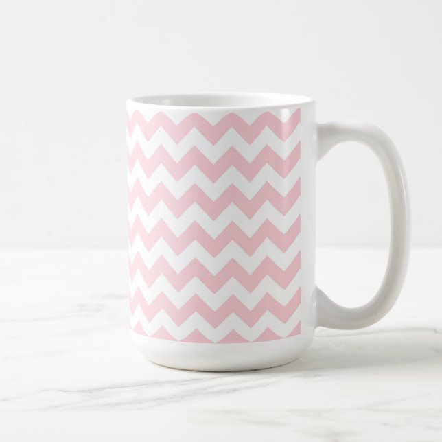 Mug/Pink Chevron Coffee Mug (Right)