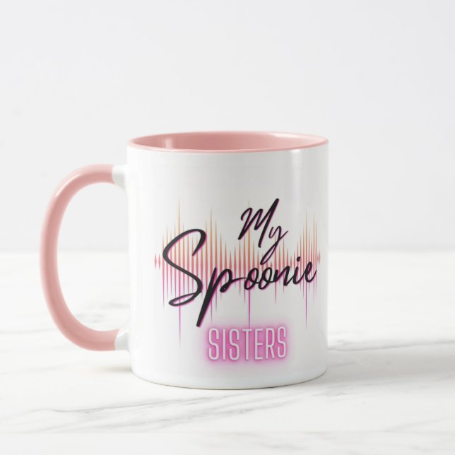MUG - Pink handle and inside (Left)