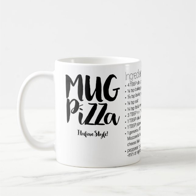 Mug Pizza Recipe Mug (Left)