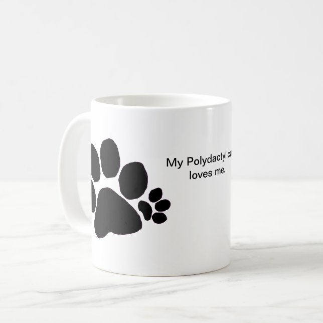 Mug - Polydactyl Cat Love (Front Left)