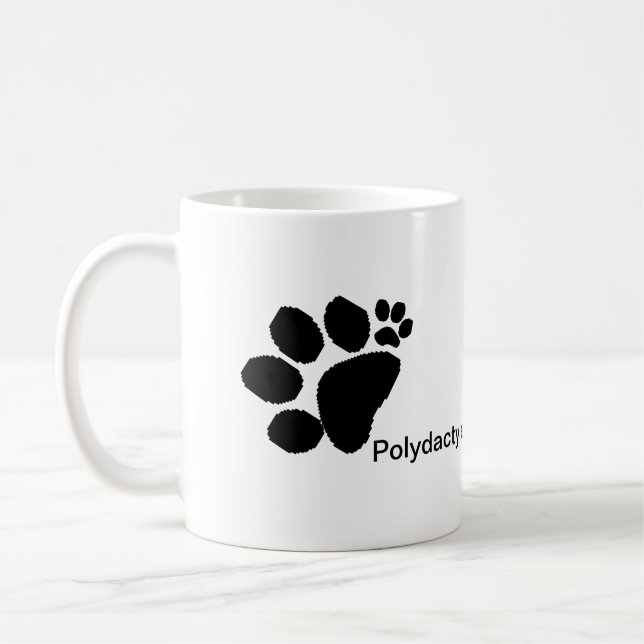 Mug - Polydactyl Paw Prints (Left)
