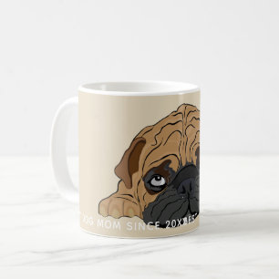 Mug Puppy Sleeping Furry Baby Bull Dog