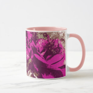 Mug Purple Rose Watercolor