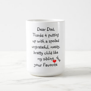 Mug/Quote-"Dear Dad" Coffee Mug