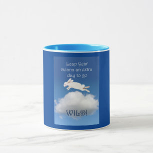 Mug, rabbit, Leap year extra day to go wild Mug