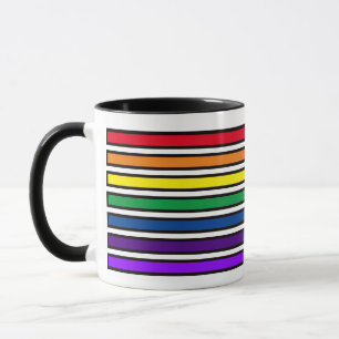 Mug - Rainbow Coloured Bars