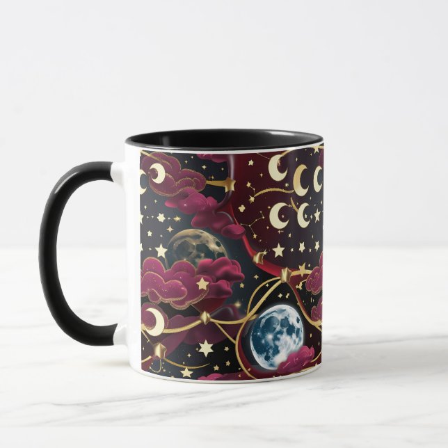 Mug - Red Celestial Moon (Left)