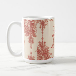 Mug, Romantic Tapestry in Red Coffee Mug