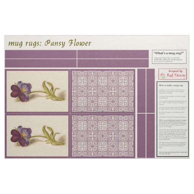 mug rugs fabric (Fat Quarter)