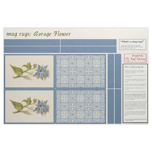 mug rugs fabric (Fat Quarter)