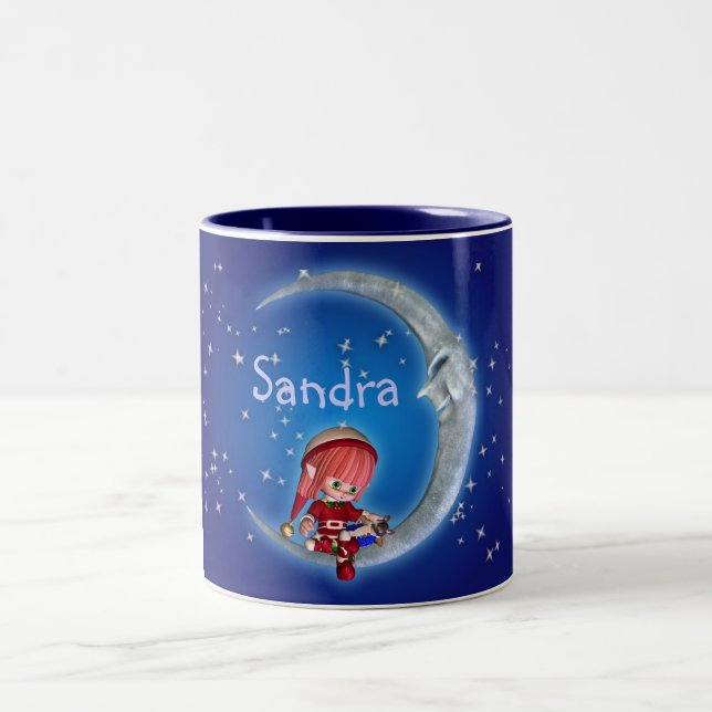 mug, Sandra, Christmas Customisable Mug Sandra (Center)