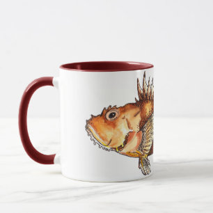 Mug Scorpionfish Art, realistic illustration