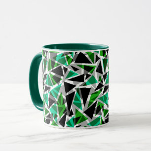 Mug Seamless geometric triangles shapes pattern mo