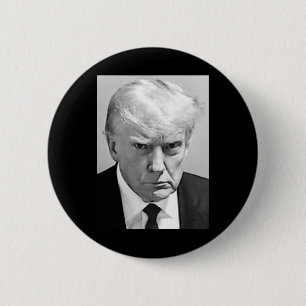 Mug Shot - Donald Trump Mug Shot 6 Cm Round Badge