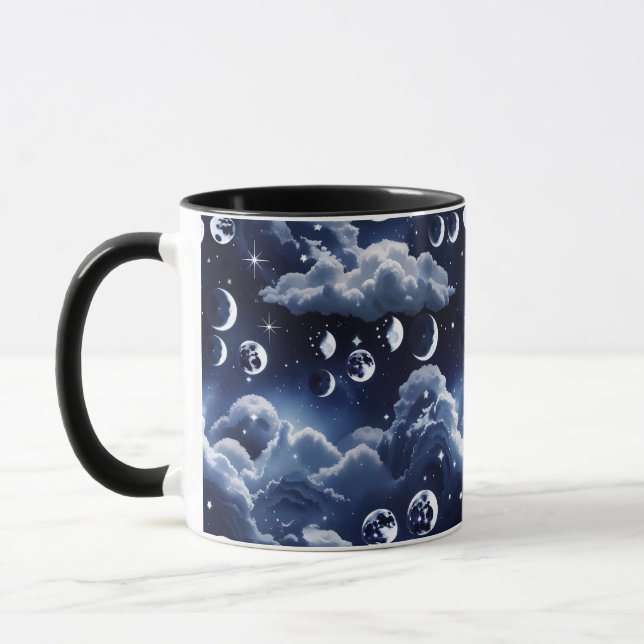 Mug - Silver Celestial Moon (Left)