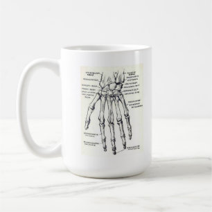 MUG: Skeleton Hand/Anatomy Coffee Mug