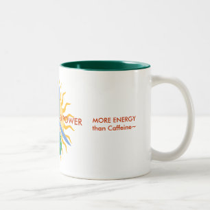 MUG~Small: SOLAR & WIND POWER~ for ENERGY! Two-Tone Coffee Mug