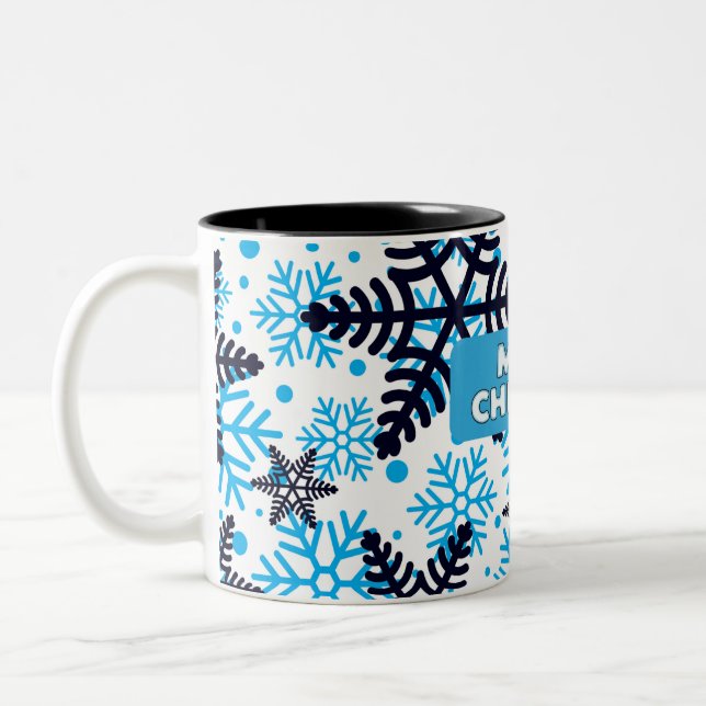 Mug Snowflake Pattern with Merry Christm (Left)