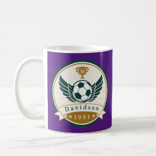 Mug - Soccer Football - Personalised - Add Name