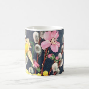 MUG - SPRING FLOWERS FLORAL DESIGN - CUSTOMIZABLE