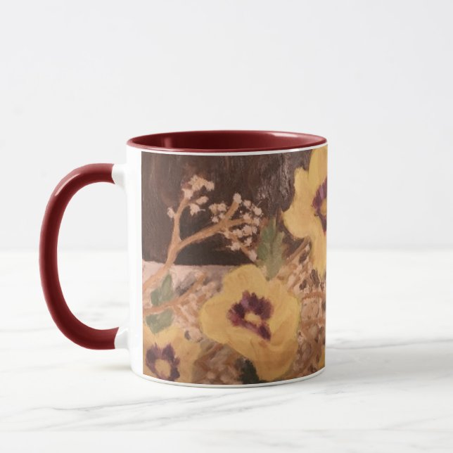 Mug : Still Life Log With Flowers (Left)
