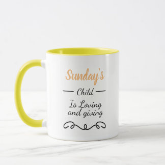 Mug - Sunday's Child