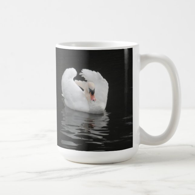 Mug Swan Swimming (Right)
