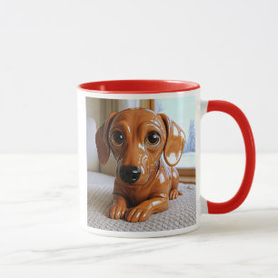 Mug tekel brown 3D with a tender look