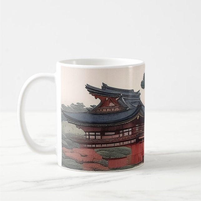 Mug - Temple on the river - Japan (Left)
