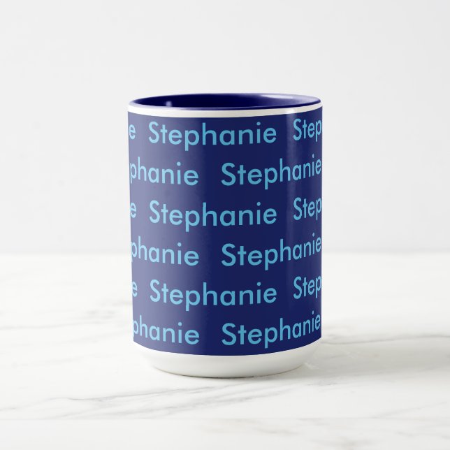 Mug - Tiled Name (Center)