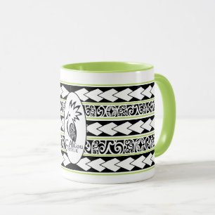 Mug Tribal Ethnic Green Apple