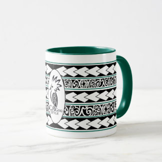 Mug Tribal Ethnic Green Hunter