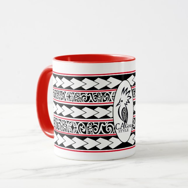 Mug Tribal Ethnic Red (Front Left)