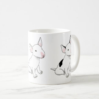 Mug - trio of white bull terrier pups