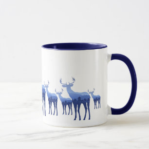 Mug-Two Tone Blue Deer/Elk Mug
