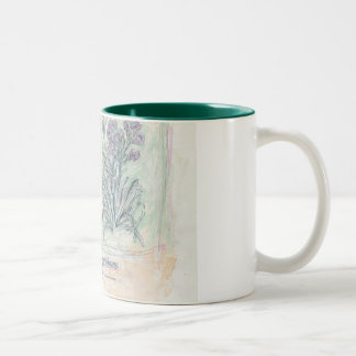 mug - two tone botanical print