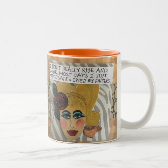 MUG- Two-Tone COFFEE MUG (Right)