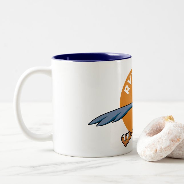 Mug w/ Wide Cartoon Logo (With Donut)