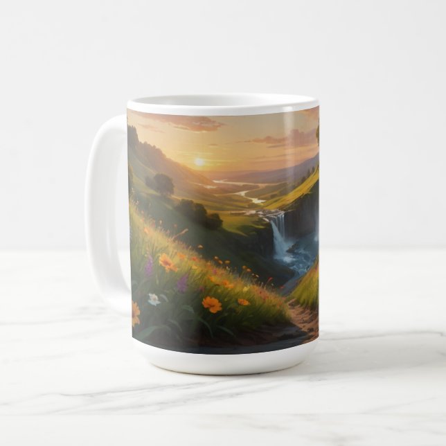 Mug Waterfall Scene (Front Left)