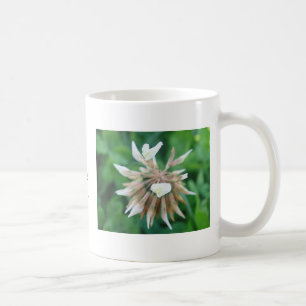 Mug white cloverblossom, i love you
