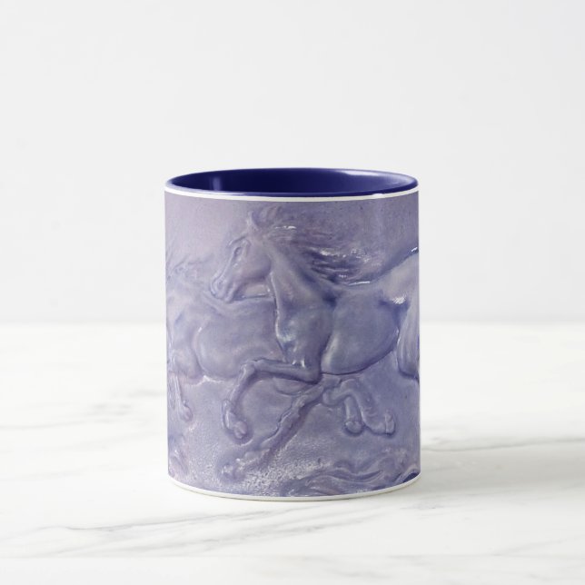 Mug - Wild Horses in Blue (Center)