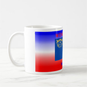Mug winnemucca Nevada with Nevada state flage