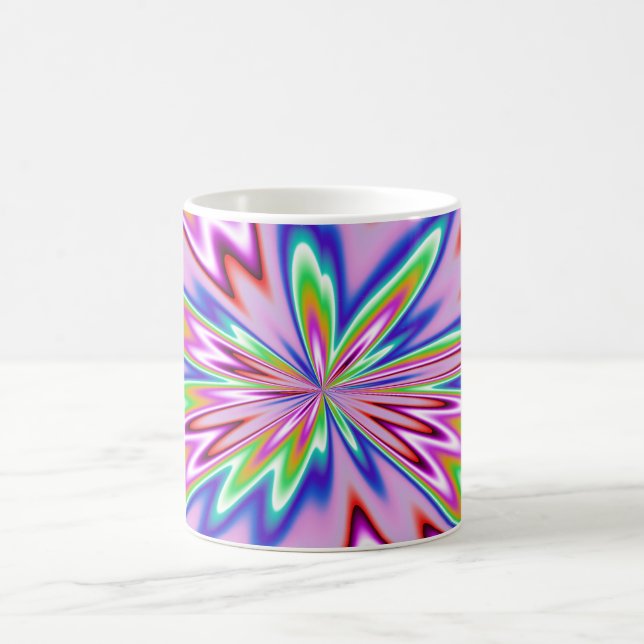 Mug wit psychedelic design. (Center)