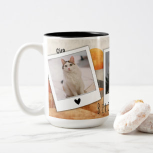 Mug with 3 photos and customisable text