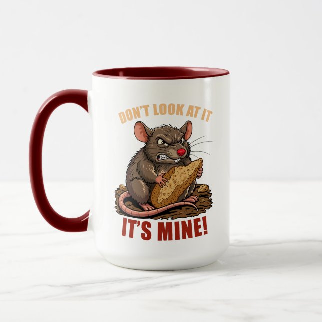Mug with a cute rat (Left)
