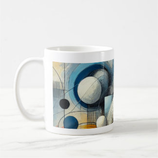 Mug with abstract drawing