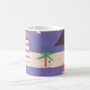 Mug with Beach and Ocean Scene