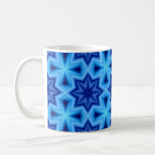 Mug with blue pattern