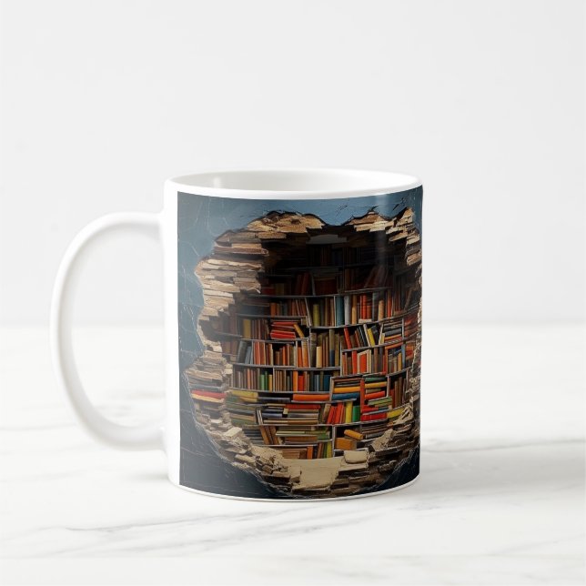 Mug with book design (Left)