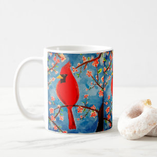 Mug with Charlie Cardinal in Spring